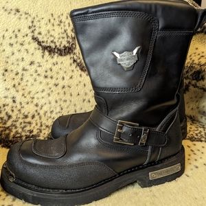 Harley-Davidson® Men's Shift black leather Engineer motorcycle boots